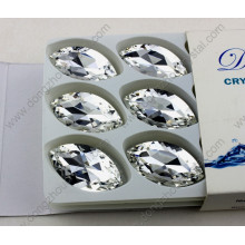 Point Back Horse Eyes Clear Glass Crystal Stone for Dress Pujiang